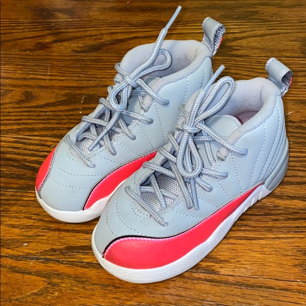 Jordan 12 Retro Wolf Grey Racer Pink